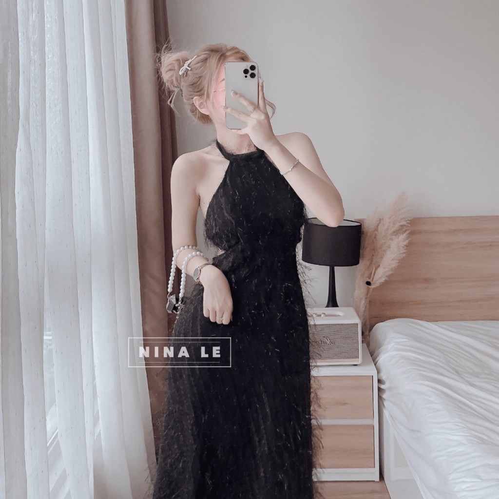 (Free Ship) Đầm Lông Vũ 2 Lớp Siêu HOT