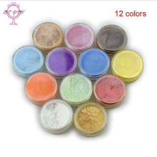 Set 12 bột màu mica dùng để làm xà phòng tiện dụng