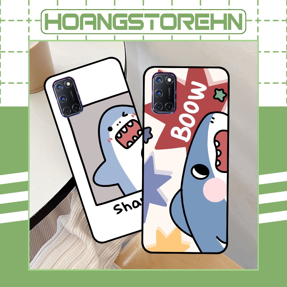Ốp Oppo A52 / A92 in hình cá mập, khủng long dễ thương, cute (T01 - T06)