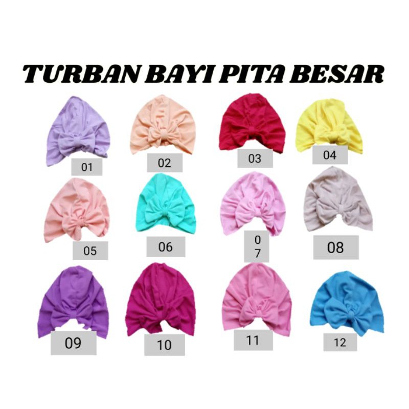 Khăn Turban Thắt Nơ Xinh Xắn Cho Bé