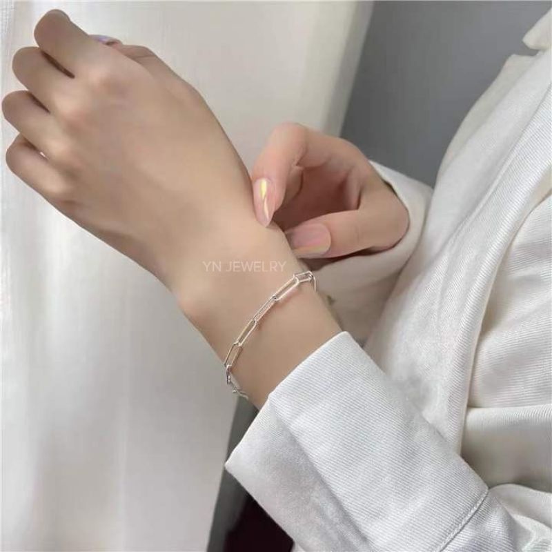 Lắc xích bạc 925 xích mỏng🌼 YN JEWELRY