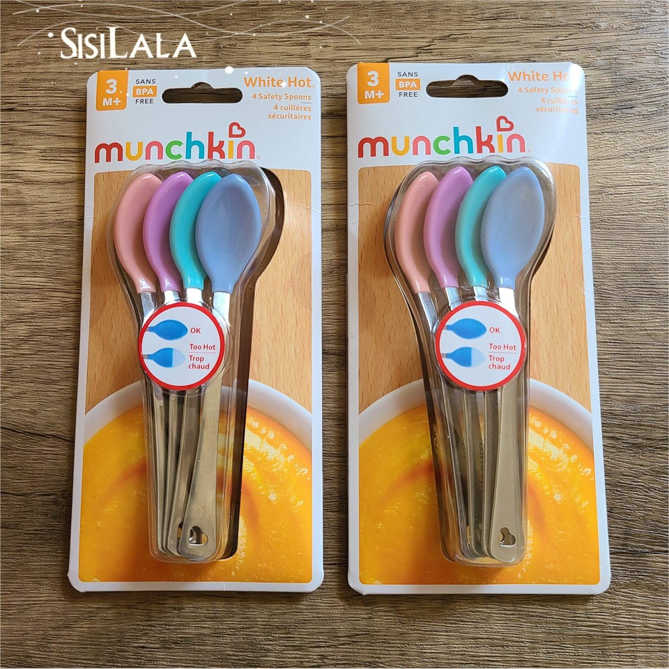 Muỗng báo nóng Munchkin cán cầm inox