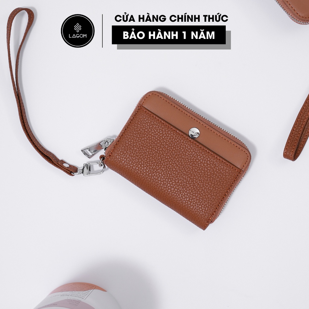 Ví nữ Da thật LAGOM Khóa kéo mini - Zippy Mini GEN 2
