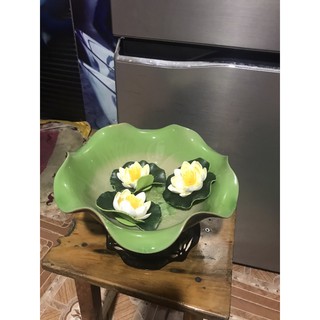 Bộ bát sen thả hoa 30cm + đế kê
