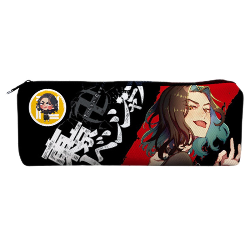 Túi đựng bút chì có khóa kéo in hình anime Tokyo Ghoul