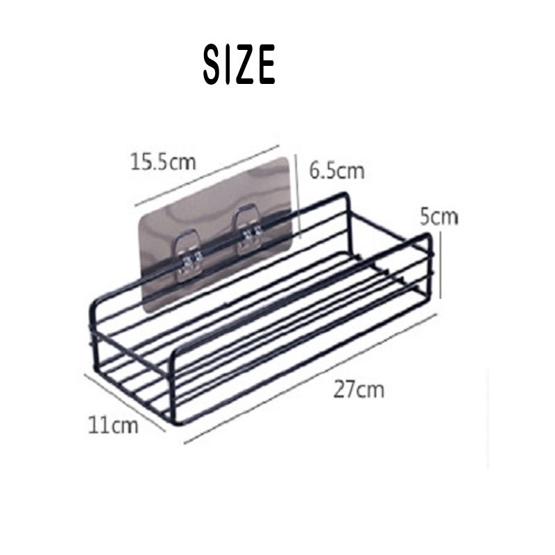 Kệ sắt dán tường đựng đồ dùng trong nhà tắm và nhà bếp chất lượng cao