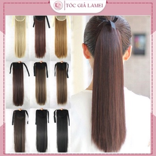 Tóc giả nữ💖𝑭𝑹𝑬𝑬𝑺𝑯𝑰𝑷💖tóc cột thẳng đủ màu chất tơ cao cấp