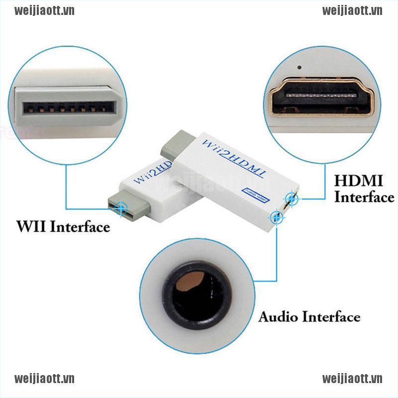 Bộ Chuyển Đổi Wejt Hd Wii Sang Hdmi 1080p / 720p Với Giắc 3.5mm