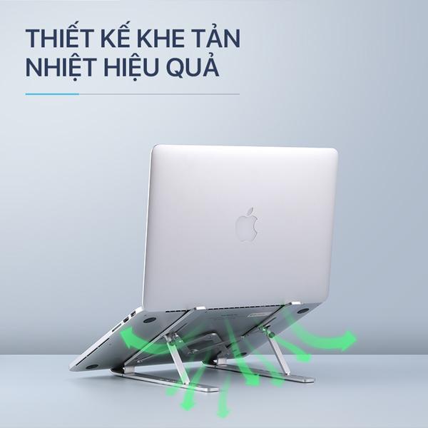 Giá Đỡ Laptop nhôm tản nhiệt gấp gọn Macbook Ipad ACOME ALS01, kệ đỡ máy tính cao cấp BenZ Store