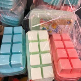 Sét 3 khay làm đá có nắp 8 viên