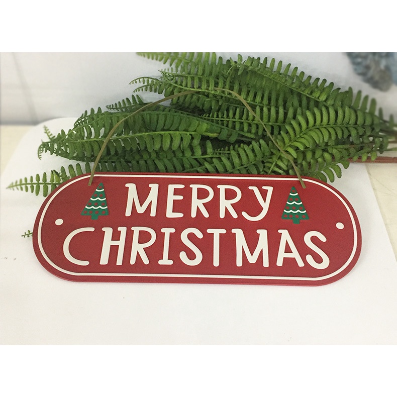 Bảng Treo Trang Trí Giáng Sinh Hình Ngôi Nhà