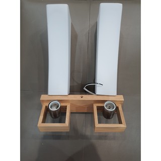 Đèn tường gỗ đôi cao cấp 8875/2