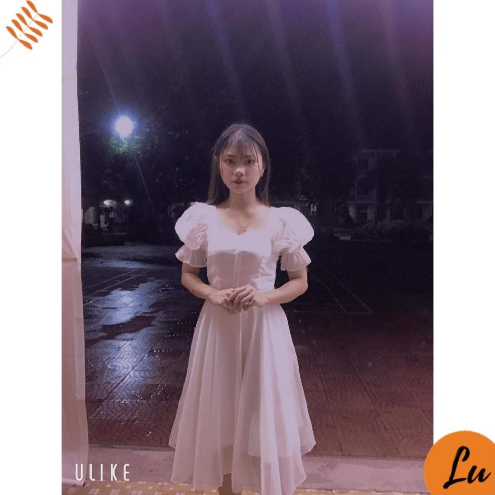 Váy Nữ Đẹp 💖FREESHIP💖 Đầm trắng dự tiệc tay nơ xinh xắn [Mẫu Mới 2021] | BigBuy360 - bigbuy360.vn