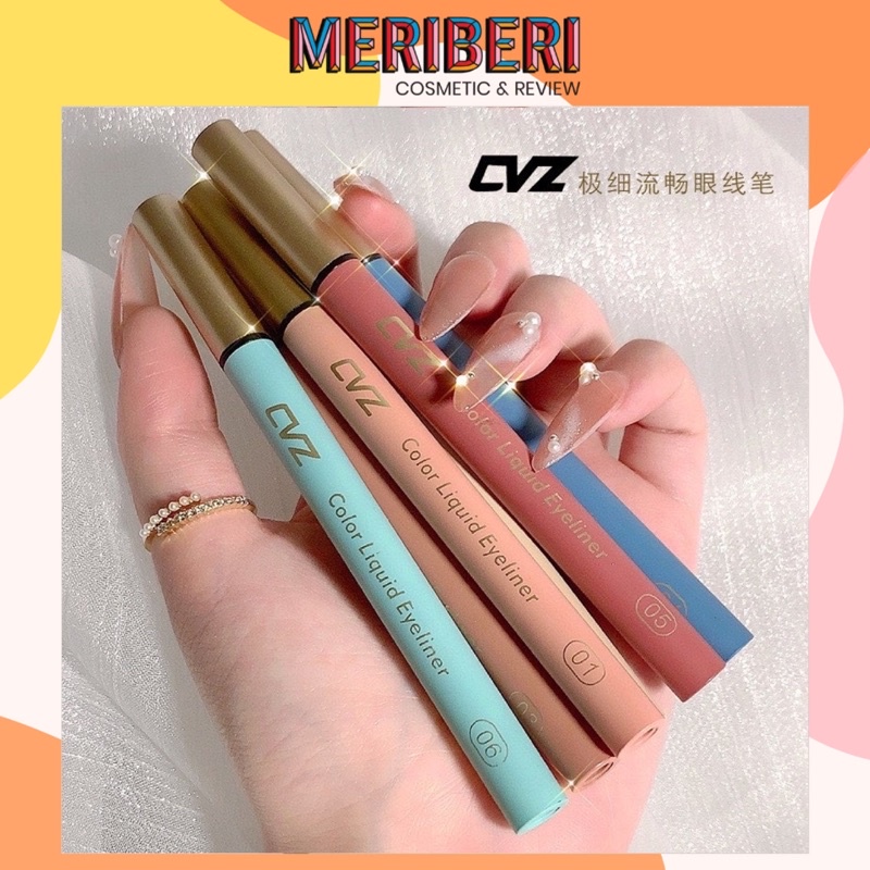 Kẻ mắt siêu chống nước CVZ ngòi nhỏ dễ kẻ, mực đậm