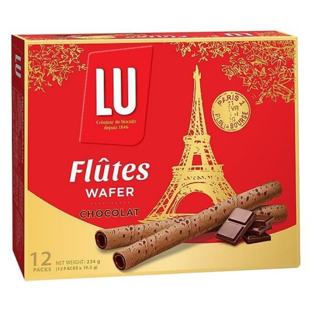 BÁNH  QUẾ  LU WAFER VỊ  SOCOLA  -VANI 234g