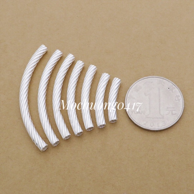 🔥 GIÁ BÁN SỈ 🔥 Charm Bạc Chuẩn: Charm ống bạc, ống xoắn - HÀNG LOẠI 1 - ĐẸP, TH089