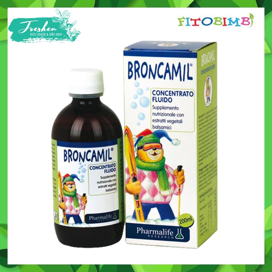 ✅ (CHÍNH HÃNG) Siro Broncamil Bimbi Pharmalife Giảm Ho, Giảm Viêm Phế Quản Chai 200ml