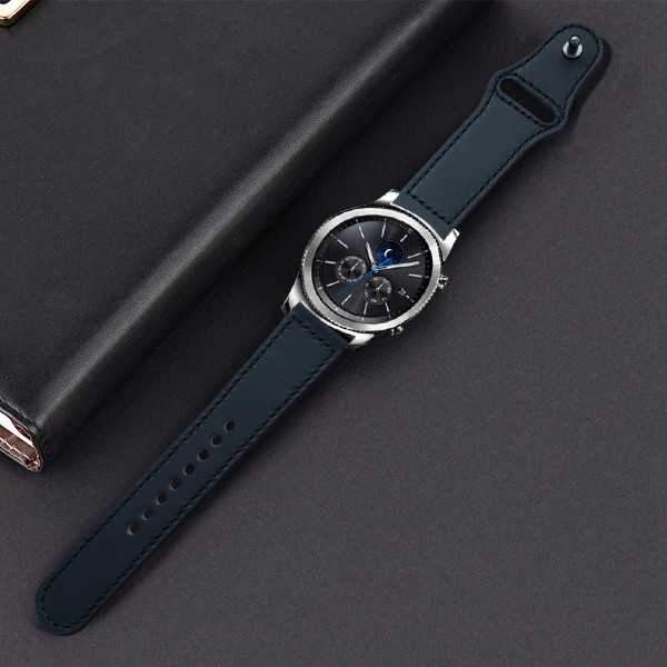 Dây đeo bằng da 22mm cho đồng hồ thông minh Samsung Galaxy Watch 46mm Gear S3 Frontier Huawei Watch Gt 2