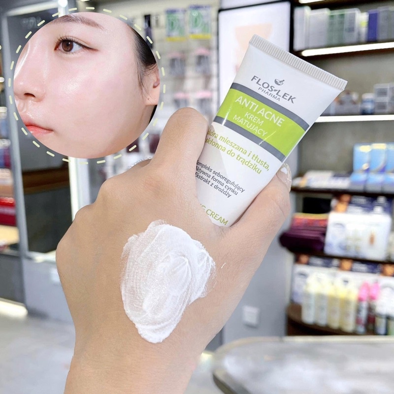 Kem kiểm soát dầu và điều tiết nhờn Floslek Anti Acne Mattifying Cream 50ml