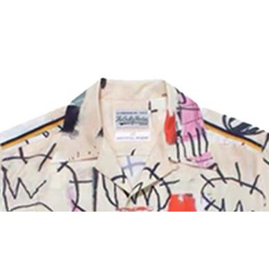 Áo Sơ Mi Tay Ngắn In Hình WACKO MARIA Graffiti Plus Size Cho Nam Nữ