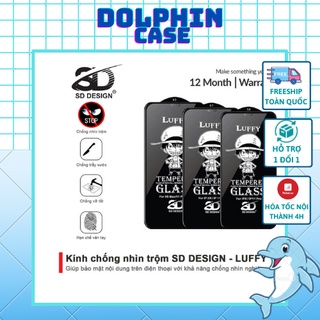 Kính cường lực chống nhìn trộm LUFFY  DOLPHIN CASE cho IPHONE 7/8/X/XS/11/12/PLUS/MAX/PRO/PROMAX - Dolphin