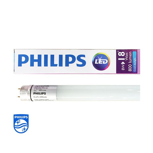 Bộ 10 Bóng đèn LED Tube EcoFit Philips 16W 1M2/0,6m