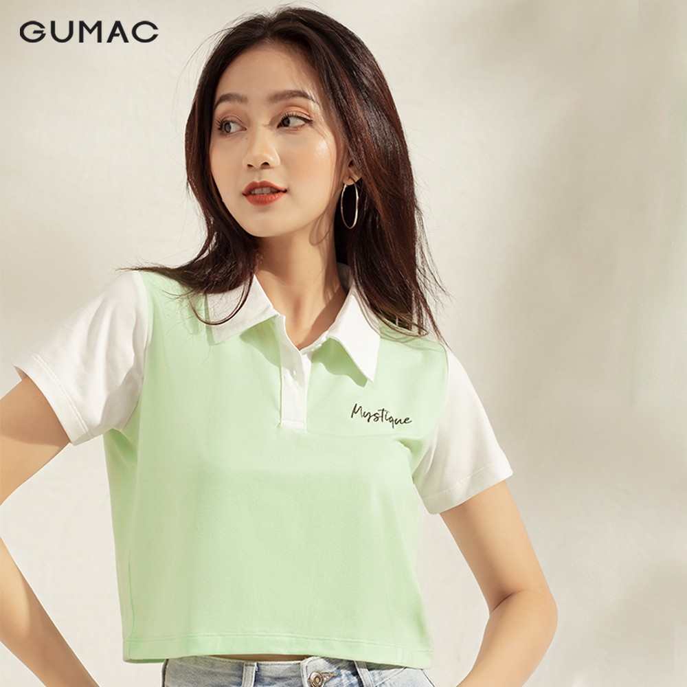 [Mã WABRGU100 giảm 15% đơn 249K tối đa 100k] Áo thun polo nữ croptop ATA1129 GUMAC | BigBuy360 - bigbuy360.vn