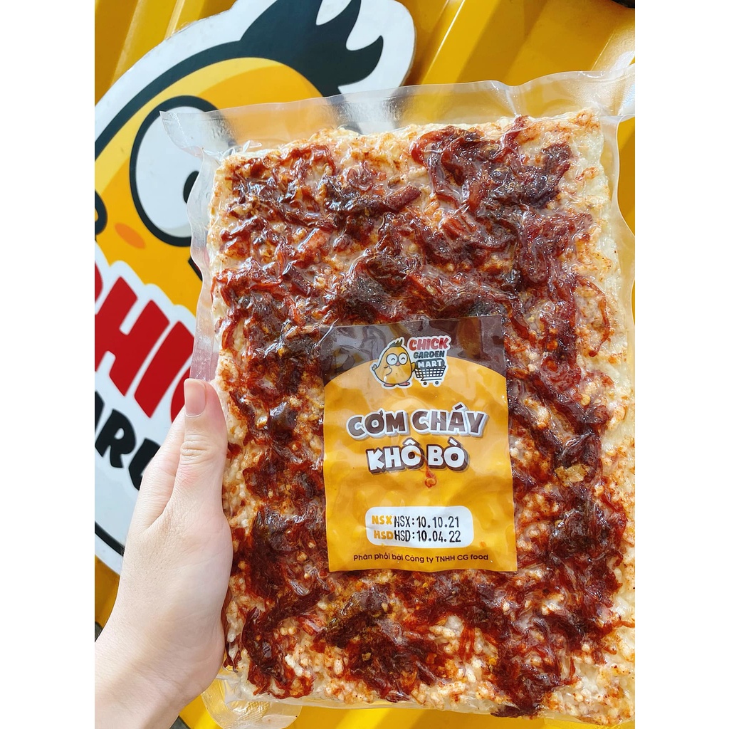 (Rẻ Vô Địch) Cơm Cháy Khô Bò,Khô Gà Cháy Tỏi 250gram ChickGarden,Cơm Cháy Mix 3 Vị Ruốc - Đồ Ăn Vặt