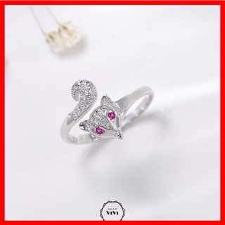 Nhẫn bạc 925 cao cấp hình con cáo foxy – nhẫn nữ nhẫn bạc cao cấp vivi_gift