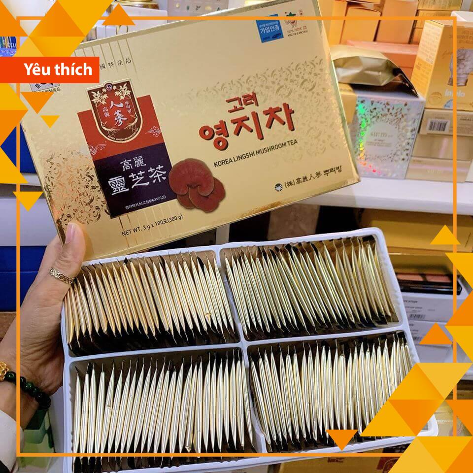 Trà LINH CHI Hộp Vàng Hàn Quốc - Chính Hãng