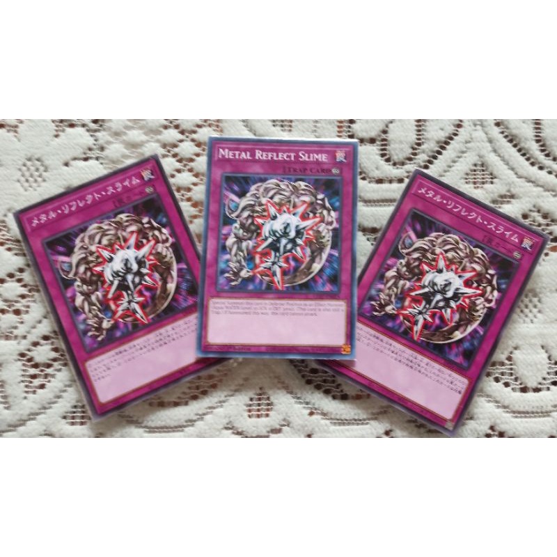 lá thẻ bài yugioh Metal Reflect Slime ( Egyptian god Obelisk Ra Osiris Tam thần)