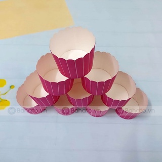 Cup giấy cứng làm bánh cupcake, muffin 7cm (50 cái)