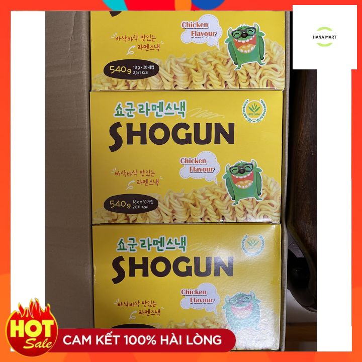 Mỳ tôm rắc phô mai trẻ em ăn liền SHOGUN Hàn Quốc vị gà