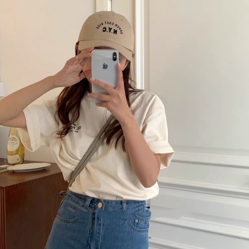 Nón lưỡi trai MG STUDIO thêu nổi chữ NYC sành điệu có 7 màu sắc tuỳ chọn