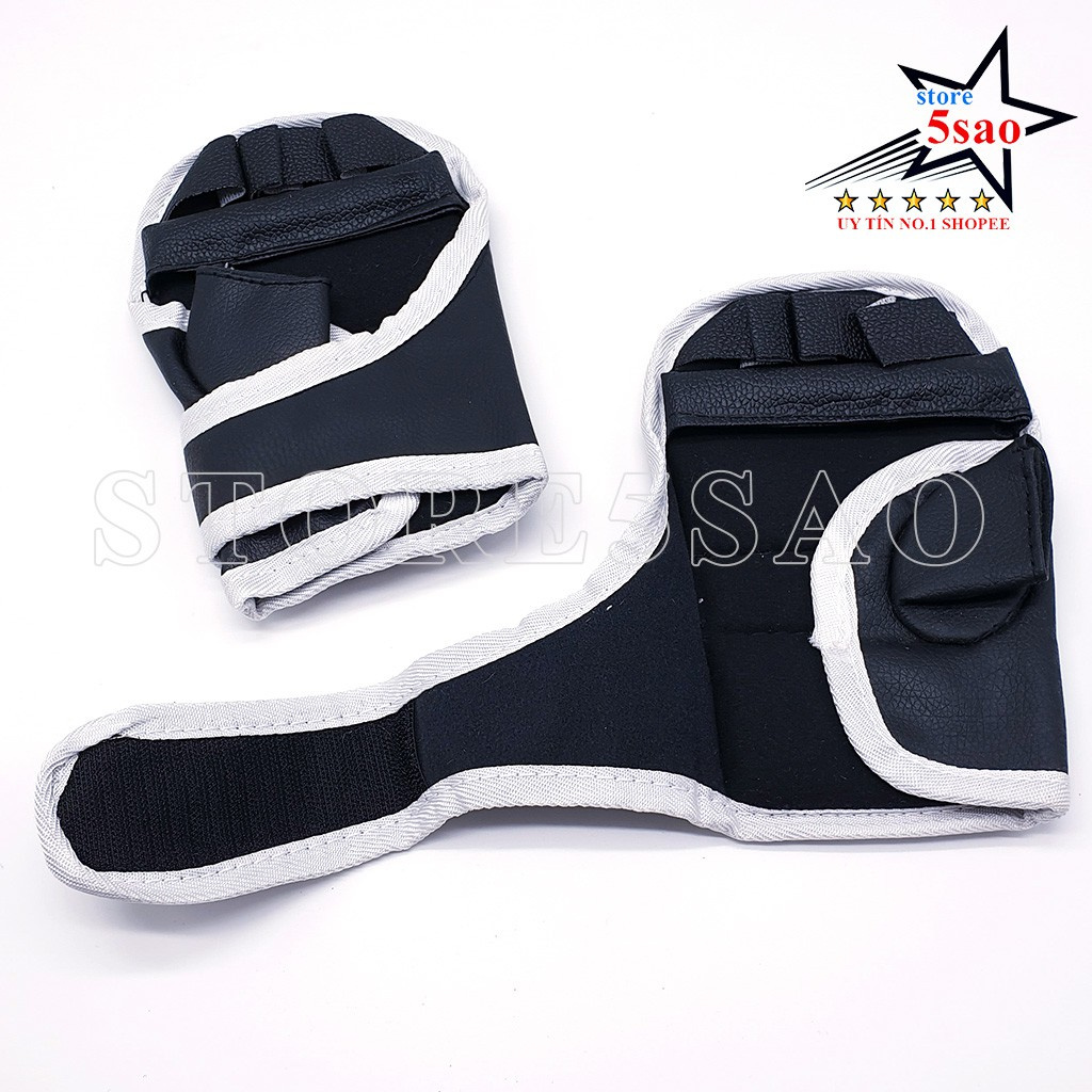 🎁 Găng tay boxing giá rẻ 360 ⚡FREESHIP⚡ đấm bốc hở ngón