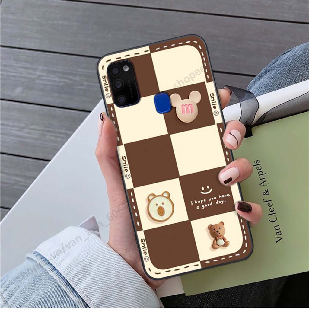 Ốp lưng Samsung M21 / M30s hình gấu, kẹo dễ thương cute