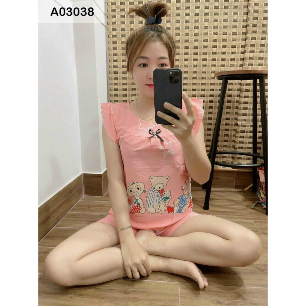 [5 mã giảm giá]Bộ Đồ Bộ Pijama Satin Mềm Cộc Dùi Freesize <55kg [ảnh thật 100%] | BigBuy360 - bigbuy360.vn
