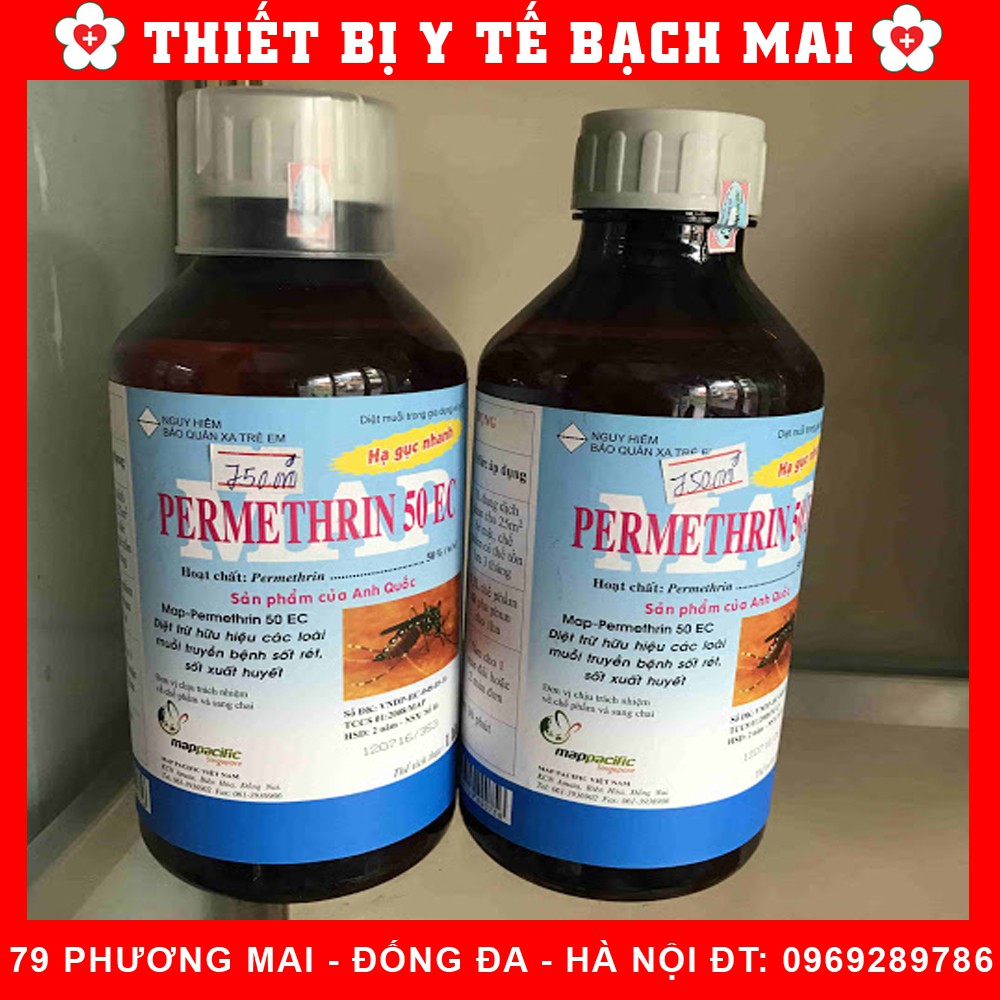 THUỐC DIỆT MUỖI PERMETHRIN 50EC [Chai 1000ML] MAP PACIFIC