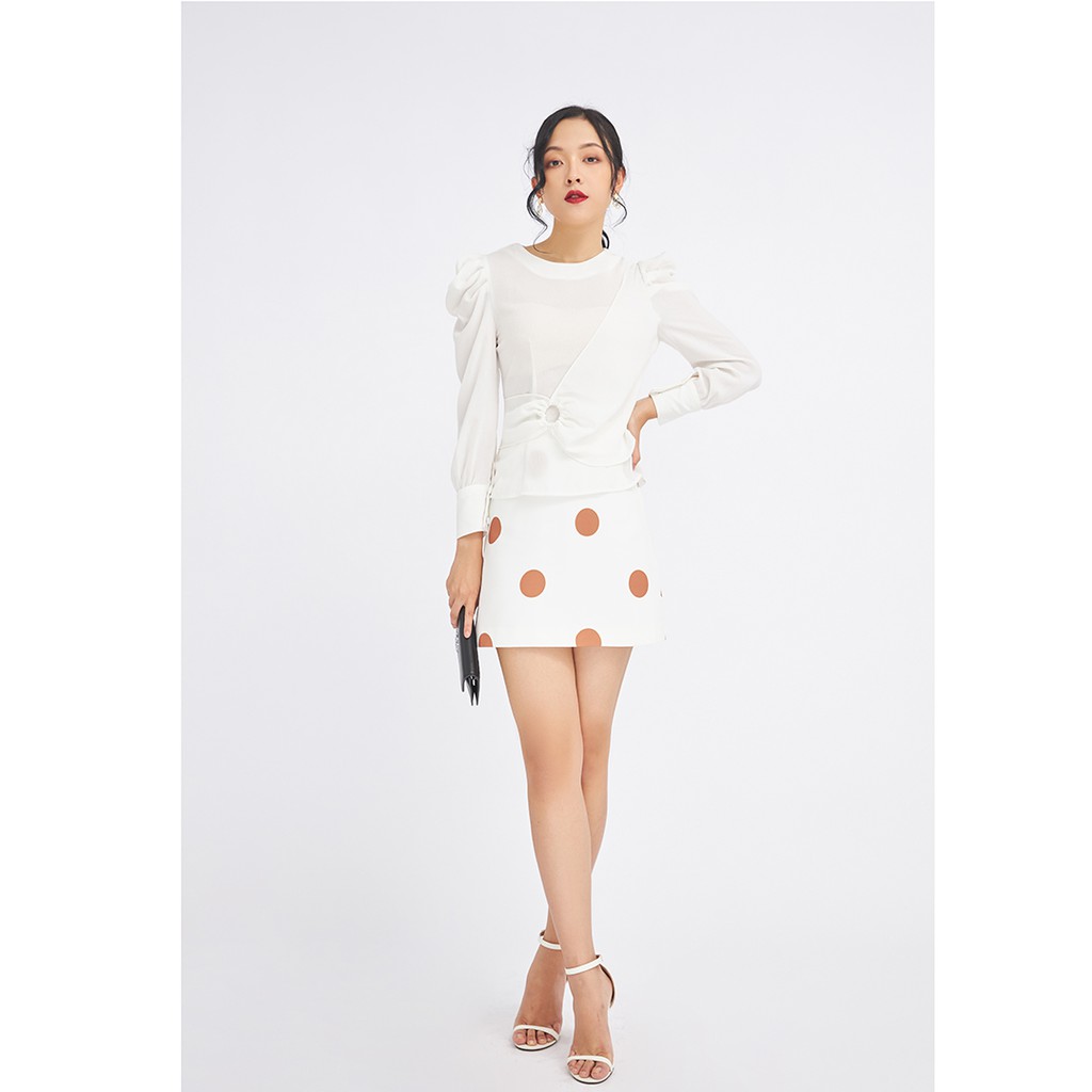 [Mã WABRM50 giảm 15% đơn 99k] Áo sơmi dài tay nhún tròn eo ASA0878 - 20Again | BigBuy360 - bigbuy360.vn