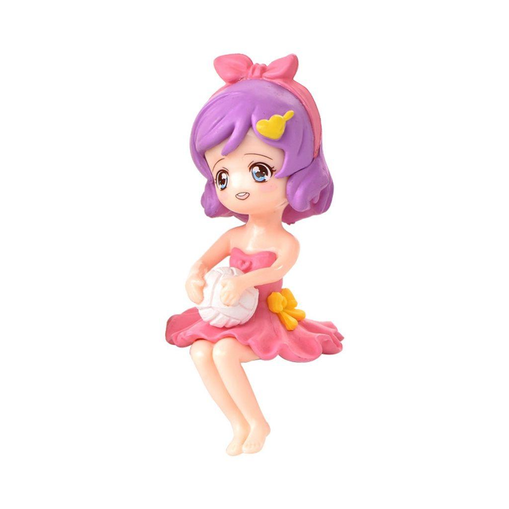 Mô Hình Cô Gái Mặc Đầm Xanh Lá / Hồng Bằng Nhựa Resin Nhỏ Xinh Tinh Tế Sáng Tạo Thời Trang