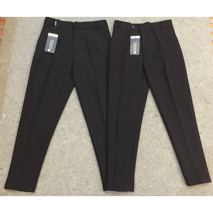 Quần Tây Học Sinh Sinh Viên, Dáng Cơ bản Lưng Cao Ngang Rốn, Vải Tuyết Mưa cao cấp có Bigsize 85KG