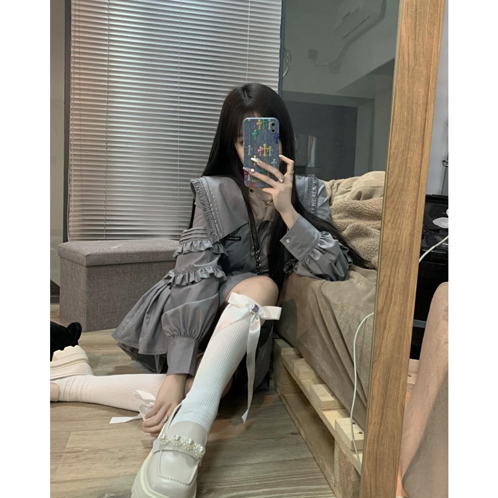 Bộ Áo Sơ Mi + Chân Váy Xếp Ly Cao Cấp Thời Trang Mùa Xuân Dành Cho Nữ 2022