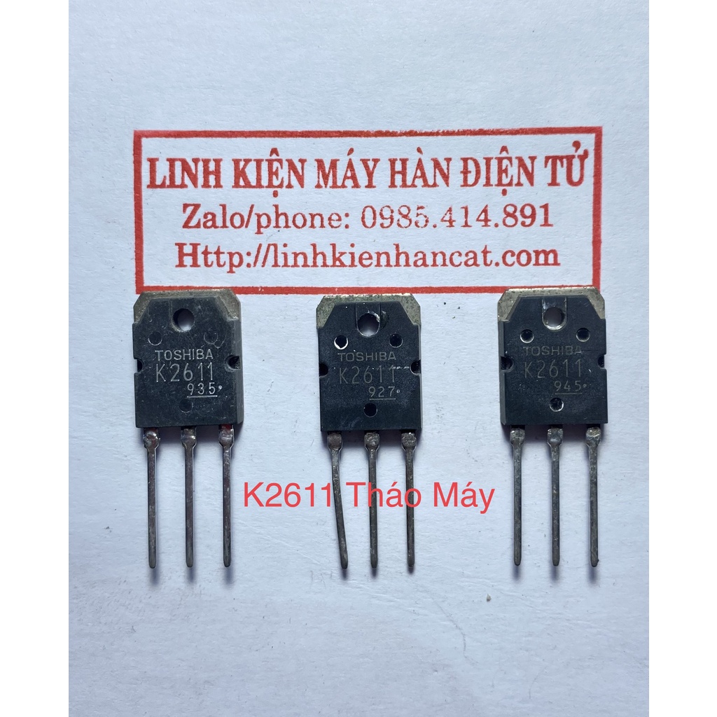 Mosfet K2611 ( 9A 900V ) Tháo Máy