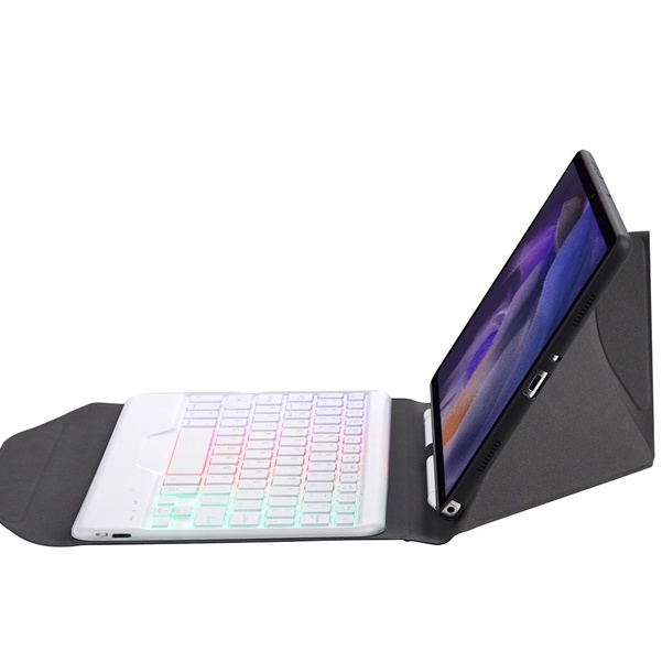 Bao Da Máy Tính Bảng Kèm Bàn Phím bluetooth 3.0 Có Đèn Nền Chữ s Cho samsung galaxy tab a8 2021 sm-J200 / x205 Giá Đỡ