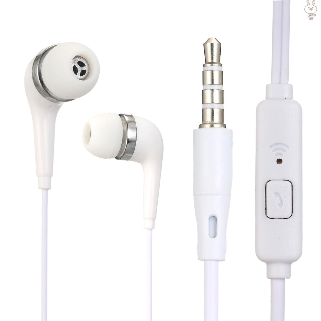 OL In-Ear 3.5MM Wired Earphones Music Headphone with MIC Wire Control Earbuds for Mobile Phone Computer Laptop Tablet