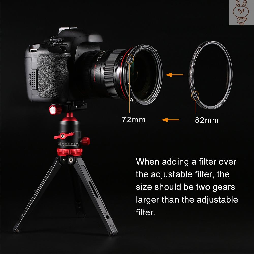 Bộ kính lọc màn hình Ol K & F Concept 72mm thiết kế 2 trong 1 không phai 5-stop Nd2-Nd32 và Cpl cho máy ảnh