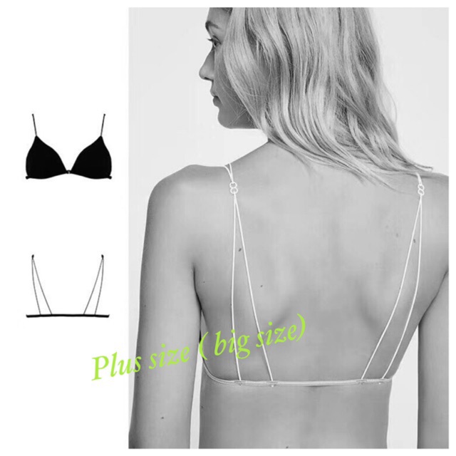 VỀ HÀNG - BRA DÂY MÃNH CÀI TRƯỚC 2 MÀU ĐEN + TRẮNG | BigBuy360 - bigbuy360.vn