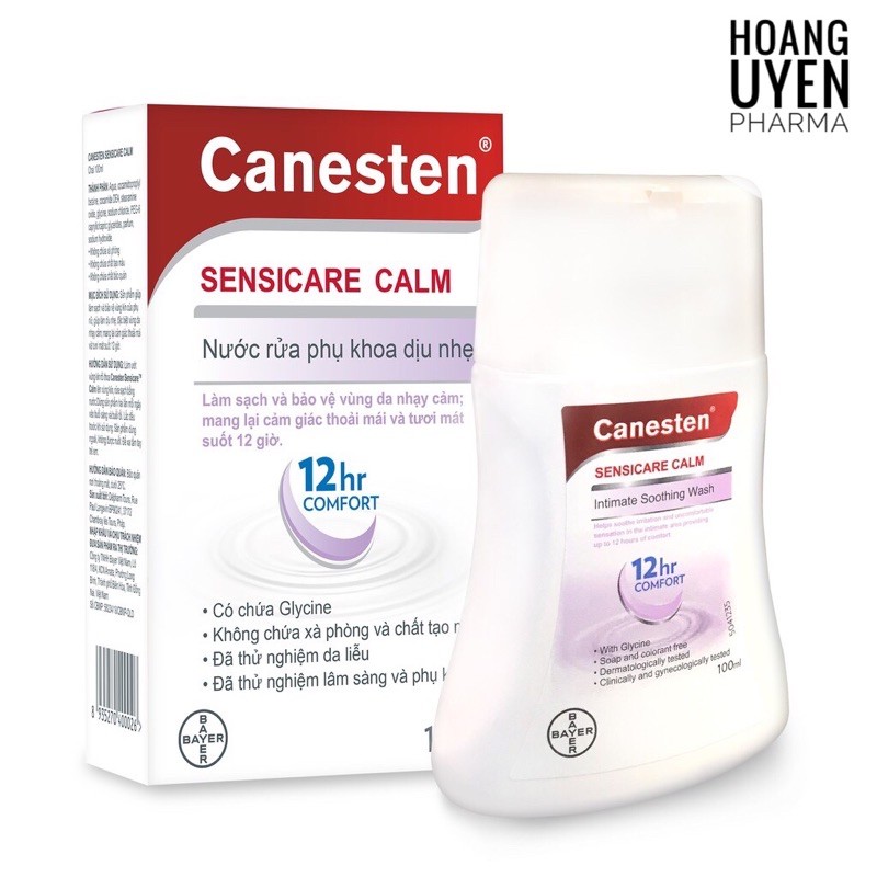 Dung dịch vệ sinh phụ nữ Canesten Sensicare Calm 100ml