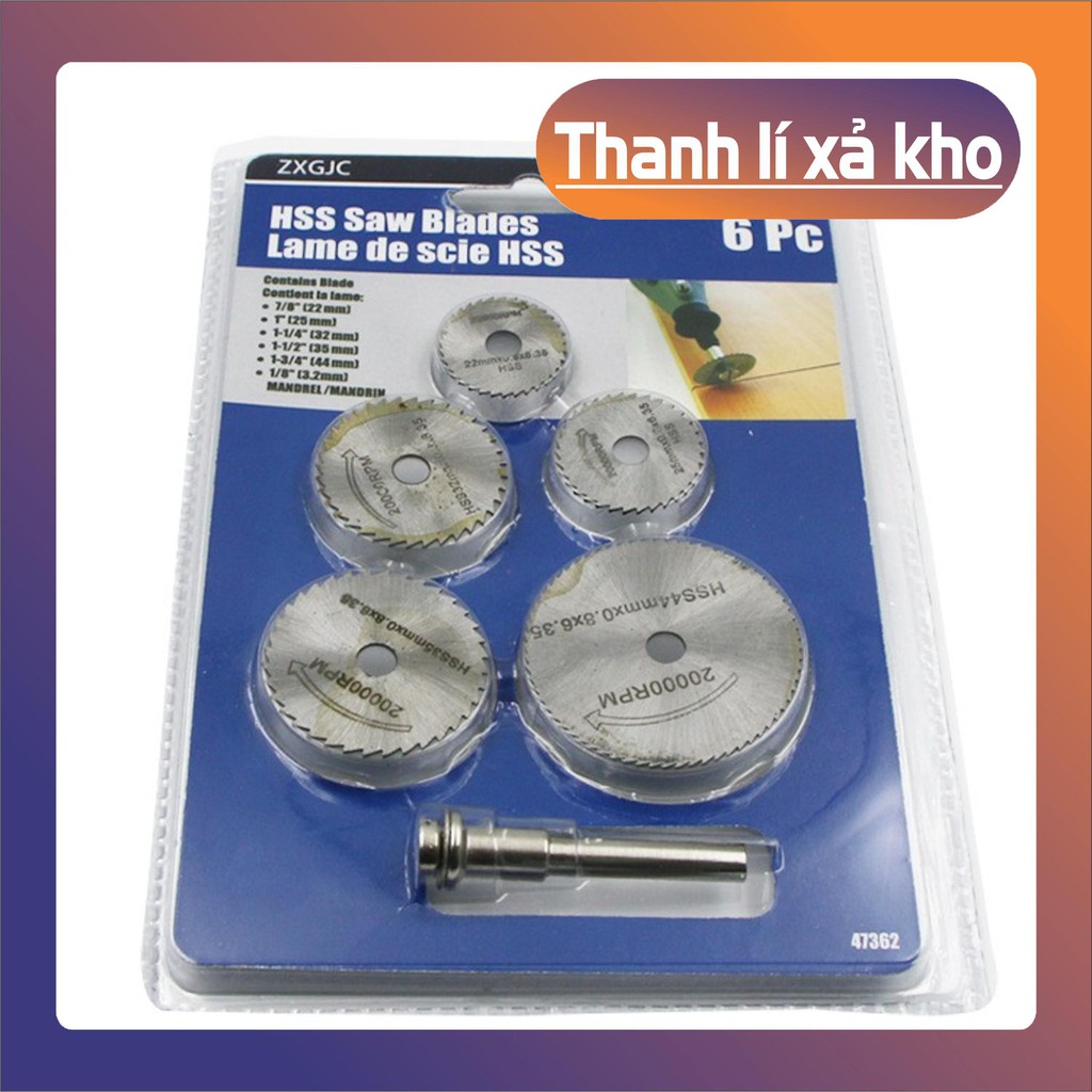 [Xả Kho] Bộ 6 lưỡi cắt gỗ mini