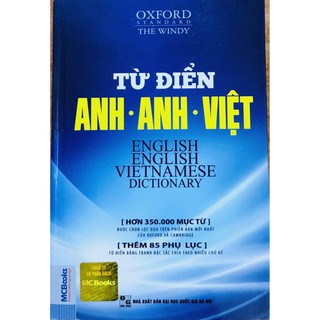 Sách - Từ điển Anh - Anh - Việt bìa đen mềm (tái bản) bìa xanh trắng